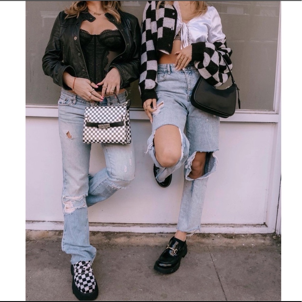 White Chunky Platform Penny Loafers - Picture 6 of 10